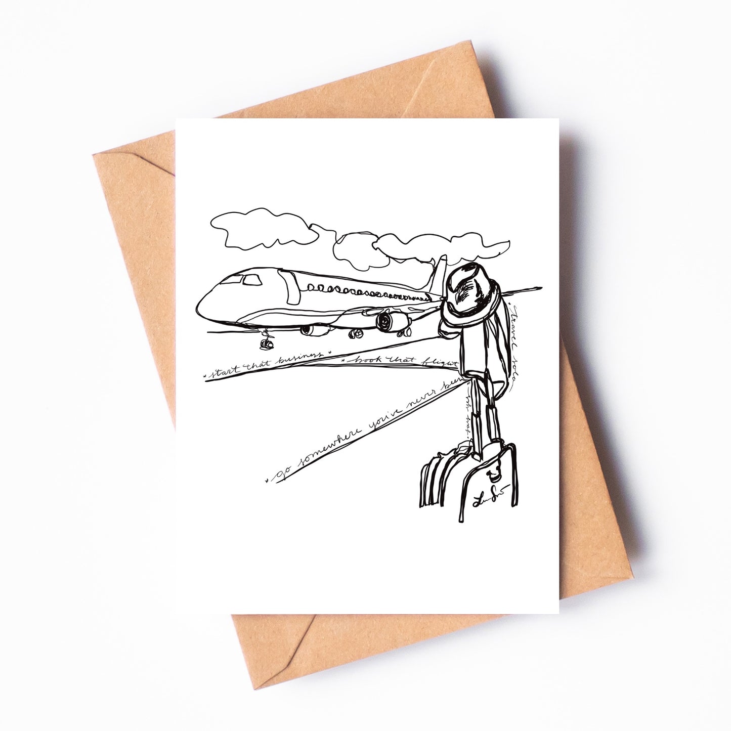 Book That Flight Greeting Card