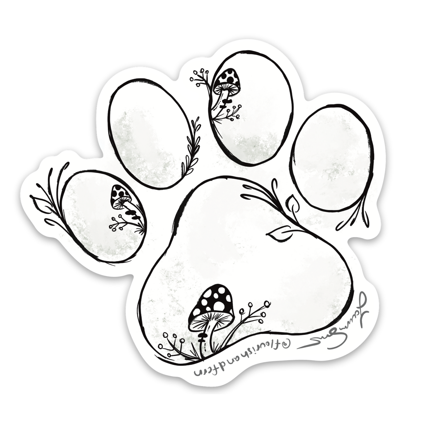 Paw Print Sticker