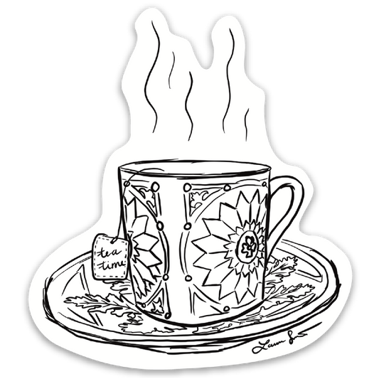 Tea Time Sticker