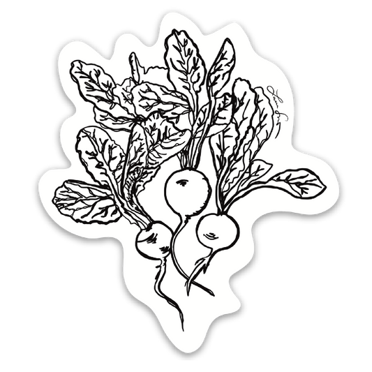 Farmers Market Loot - Radishes Sticker