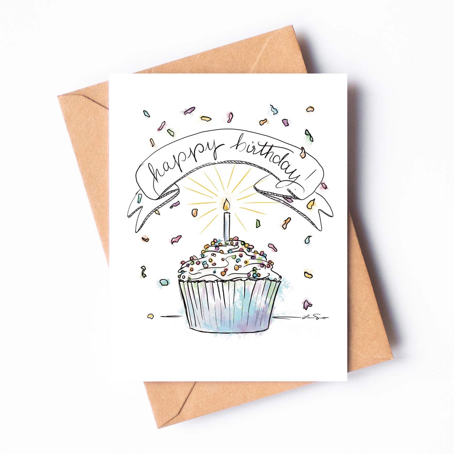 Birthday Cupcake Greeting Card