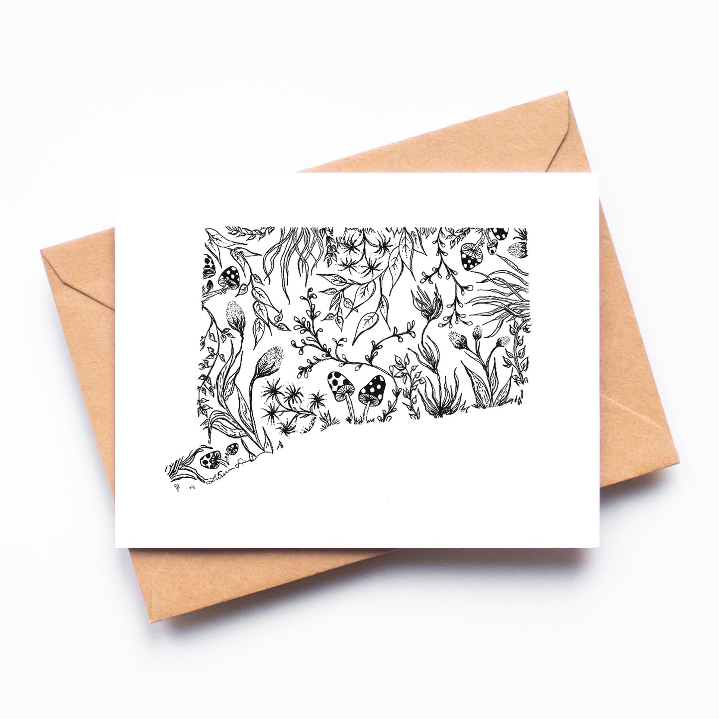 Connecticut Florals Greeting Card