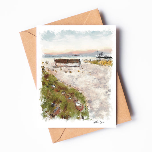 Little Beach Greeting Card