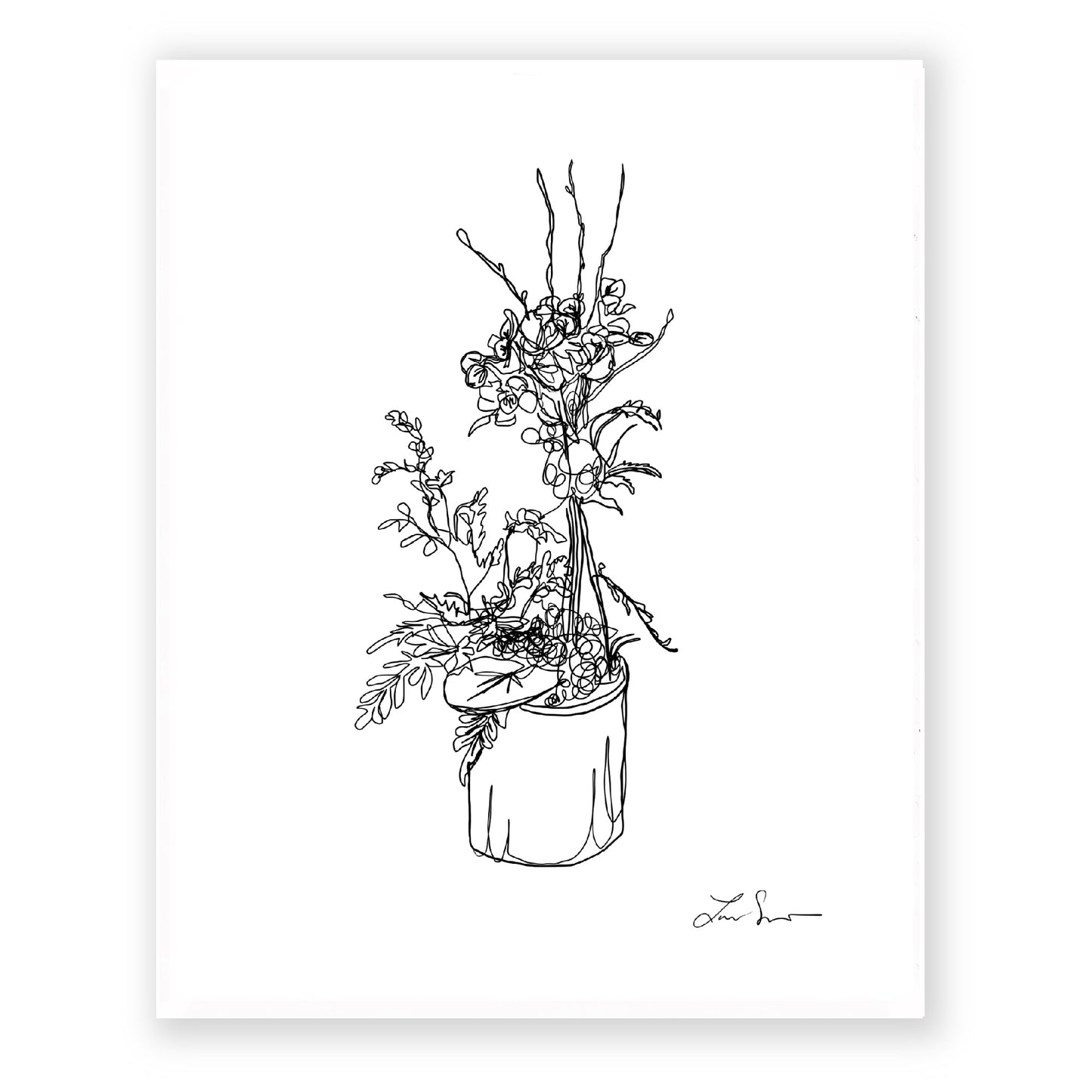 Orchid in Bark Art Print