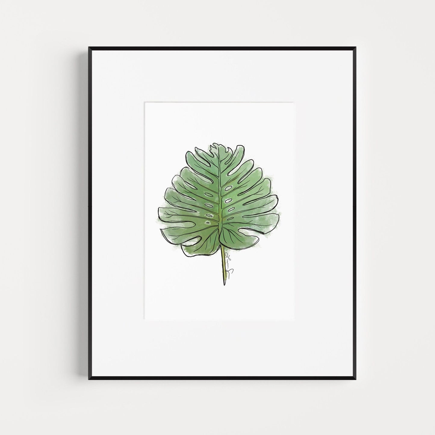 Monstera Leaf Art Print